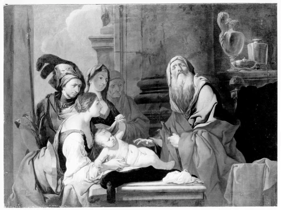 Liriope presenta Narciso a Tiresia 1